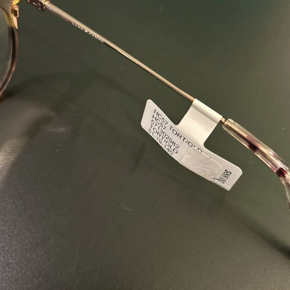 Hard Candy HC57 Eyeglasses Frame Tortoise Gold 51-19-140 NWT
